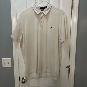 White Polo Ralph Lauren golf shirt